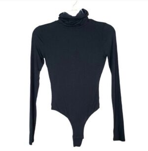HILL HOUSE Luna bodysuit long sleeve NWT black